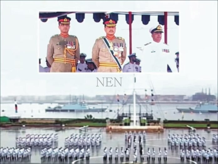 Passing out parade at Pakistan Naval Academy PNS Rahbar; Field Marshal Syed Asim Munir as chief guest