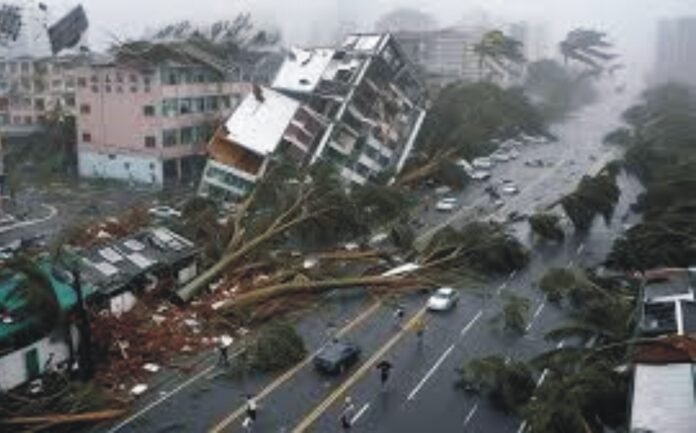 Typhoon Danas rocks Taiwan; 2 dead, over 330 injured